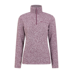 Mountain Warehouse Womens/Ladies Idris Half Zip Fleece Top - 20 UK, Burgundy