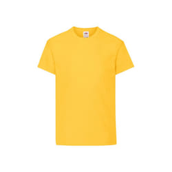 Fruit of the Loom Childrens/Kids Original T-Shirt - 3-4 Years, Sunflower