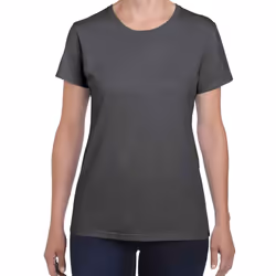 Gildan Womens/Ladies Heather Cotton Heavy T-Shirt - 12 UK - 14 UK, Dark Heather