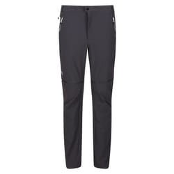 Regatta Mens Mountain Zip-Off Trousers - 40R, Seal Grey/Black