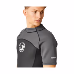 Regatta Mens Shorty Wetsuit - S-M, Black/Dark Grey/White
