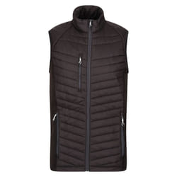 Regatta Mens Navigate Quilted Hybrid Gilet - 3XL, Black/Seal Grey