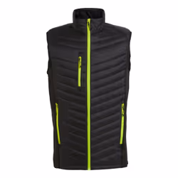 Regatta Mens Navigate Quilted Hybrid Gilet - L, Black/Lime Green