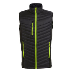 Regatta Mens Navigate Quilted Hybrid Gilet - L, Black/Lime Green
