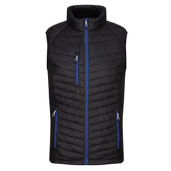 Regatta Mens Navigate Quilted Hybrid Gilet - S, Black/New Royal