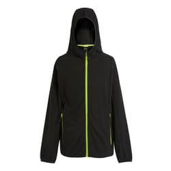 Regatta Mens Navigate Full Zip Fleece Jacket - S, Black/Lime Green