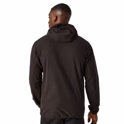 Regatta Mens Navigate Full Zip Fleece Jacket - S, Black/Orange Pop