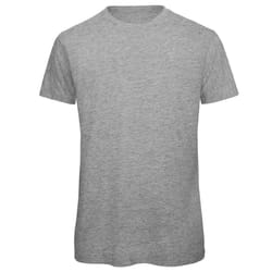 B&C Mens Organic Tee - S, Sports Grey