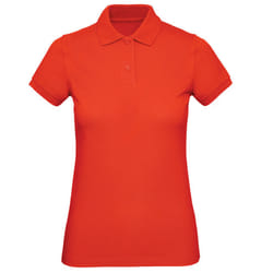 B&C Womens/Ladies Inspire Polo Shirt - XS, Fire Red