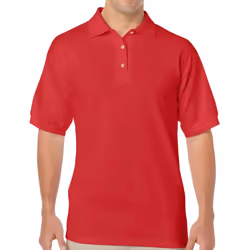 Gildan Mens Classic DryBlend Polo Shirt - 3XL, Red