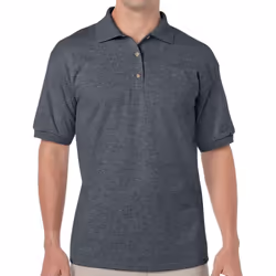 Gildan Mens Classic DryBlend Polo Shirt - 3XL, Dark Heather