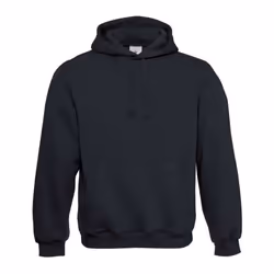 B&C Mens Hooded Hoodie - S, Black