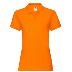 Fruit of the Loom Womens/Ladies Premium Polo Shirt - XS, Orange