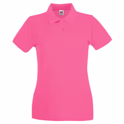 Fruit of the Loom Womens/Ladies Premium Polo Shirt - XXL, Fuchsia