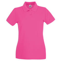 Fruit of the Loom Womens/Ladies Premium Polo Shirt - XXL, Fuchsia