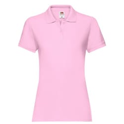 Fruit of the Loom Womens/Ladies Premium Polo Shirt - S, Light Pink