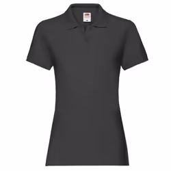 Fruit of the Loom Womens/Ladies Premium Polo Shirt - M, Black