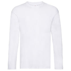 Fruit of the Loom Mens Original Long-Sleeved T-Shirt - S, White