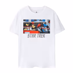 Star Trek Mens Cats T-Shirt - 3XL, White