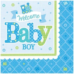 Amscan Welcome Baby Boy Napkins