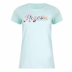 Regatta Womens/Ladies Breezed IV Logo T-Shirt - 22 UK, Bleached Aqua