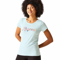 Regatta Womens/Ladies Breezed IV Logo T-Shirt - 22 UK, Bleached Aqua