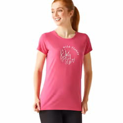 Regatta Womens/Ladies Breezed IV Plants T-Shirt - 26 UK, Flamingo Pink