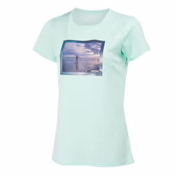 Regatta Womens/Ladies Fingal VIII Surf Print T-Shirt - 24 UK, Bleached Aqua
