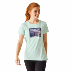 Regatta Womens/Ladies Fingal VIII Surf Print T-Shirt - 20 UK, Bleached Aqua