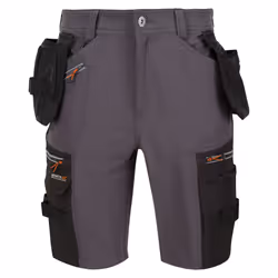 Regatta Mens Infiltrate Detachable Holster Pocket Shorts - 32R, Iron/Black