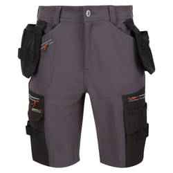 Regatta Mens Infiltrate Detachable Holster Pocket Shorts - 32R, Iron/Black