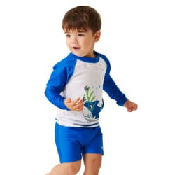 Regatta Childrens/Kids Bubbles The Shark Rash Suit - 10 Years, Hawaiian Blue