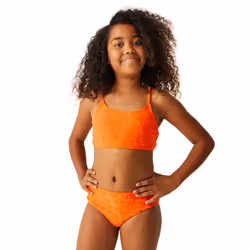 Regatta Girls Dakaria II Floral Bikini Set - 14 Years, Satsuma