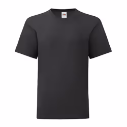 Fruit of the Loom Childrens/Kids Iconic 150 T-Shirt - 12-13 Years, Black