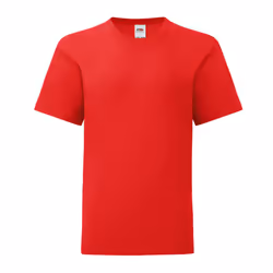 Fruit of the Loom Childrens/Kids Iconic 150 T-Shirt - 12-13 Years, Red