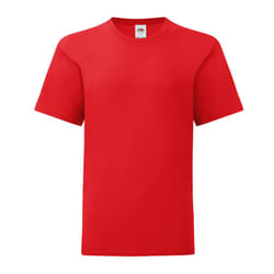 Fruit of the Loom Childrens/Kids Iconic 150 T-Shirt - 12-13 Years, Red