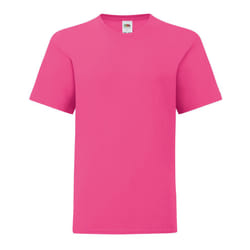Fruit of the Loom Childrens/Kids Iconic 150 T-Shirt - 12-13 Years, Fuchsia