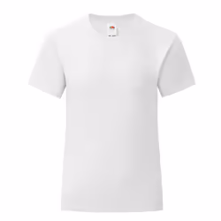 Fruit of the Loom Girls Iconic T-Shirt - 14-15 Years, White