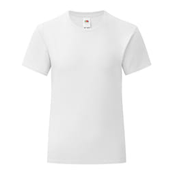 Fruit of the Loom Girls Iconic T-Shirt - 14-15 Years, White
