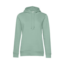 B&C Womens/Ladies Organic Hoodie - XL, Sage