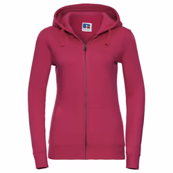 Russell Womens/Ladies Authentic Full Zip Hoodie - XS, Fuchsia