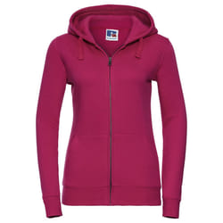 Russell Womens/Ladies Authentic Full Zip Hoodie - XS, Fuchsia
