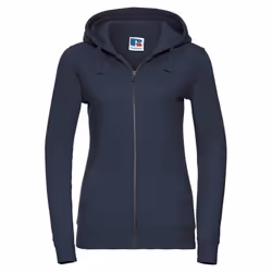 Russell Womens/Ladies Authentic Full Zip Hoodie - XS, French Navy