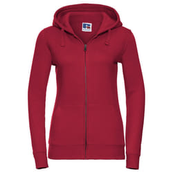Russell Womens/Ladies Authentic Full Zip Hoodie - XS, Classic Red
