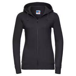 Russell Womens/Ladies Authentic Full Zip Hoodie - XS, Black