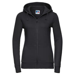 Russell Womens/Ladies Authentic Full Zip Hoodie - XS, Black