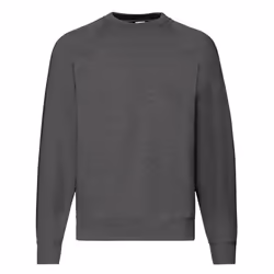 Fruit of the Loom Mens Heather Sweatshirt - S, Dark Heather Grey