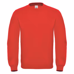 B&C Mens ID.002 Cotton Sweatshirt - XS, Red
