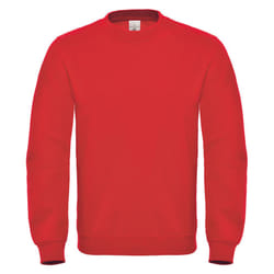 B&C Mens ID.002 Cotton Sweatshirt - XS, Red