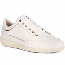 Geox Womens/Ladies Myria Leather Trainers - 5 UK, White